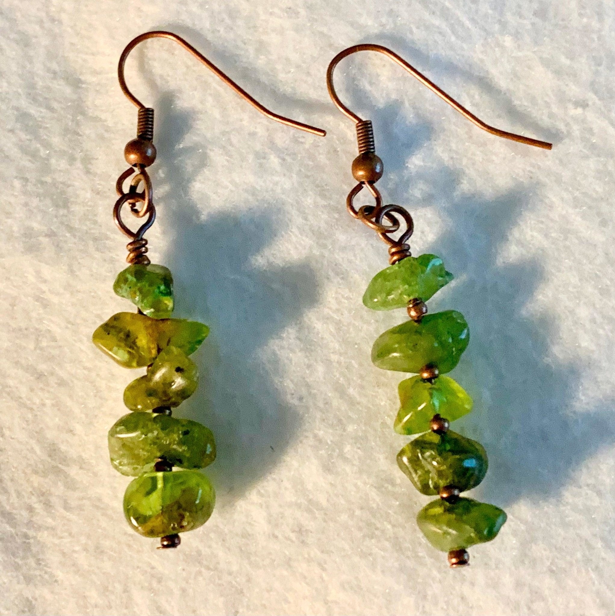 Raw deals peridot earrings